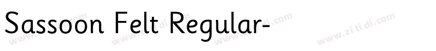 Sassoon Felt Regular字体转换 Sassoon Felt Regular字体转换